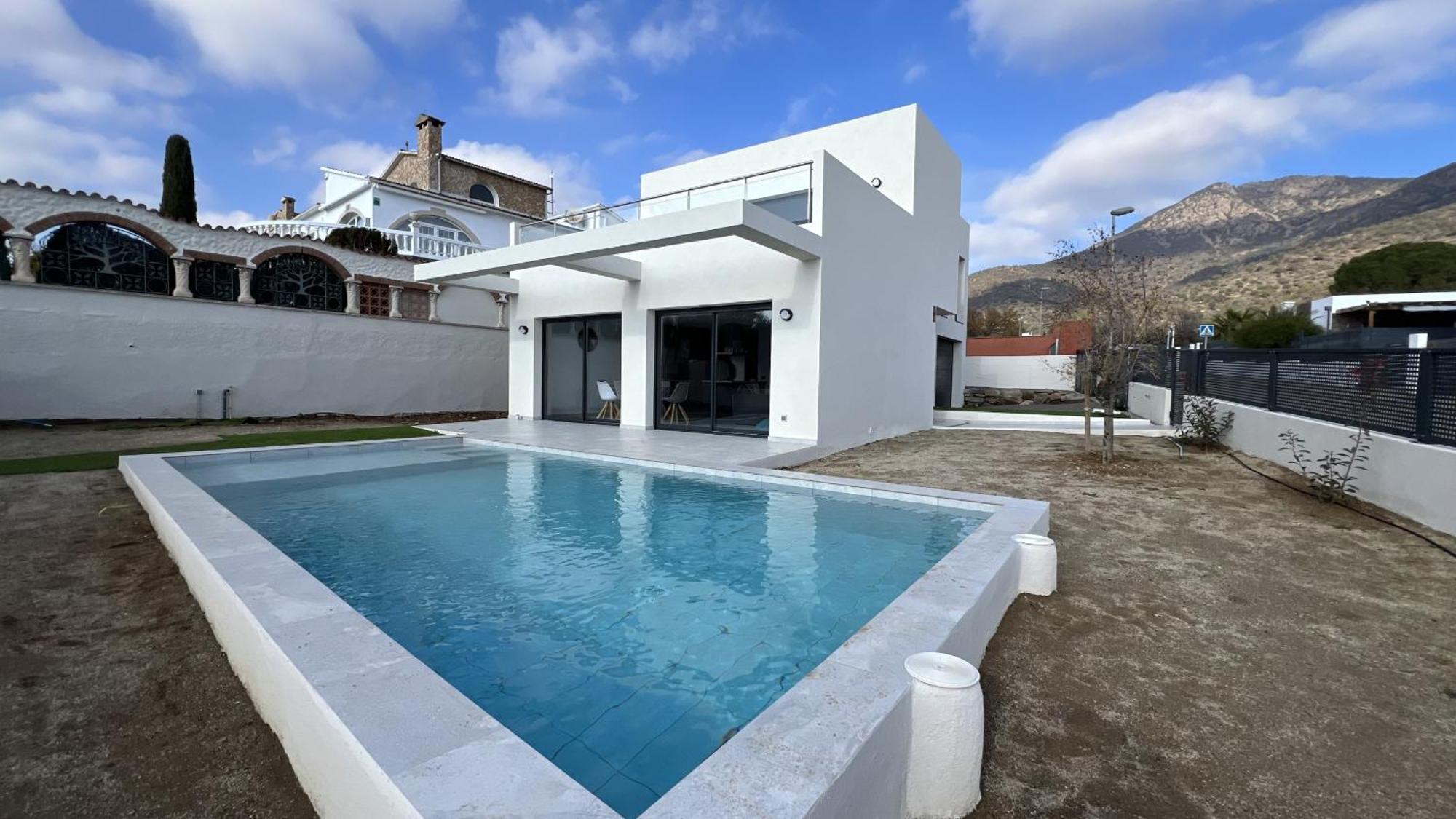 Villa Casa Moderna Roses Con Piscina Y Jardin Mas Bosca, Roses Palau-Saverdera Exterior foto
