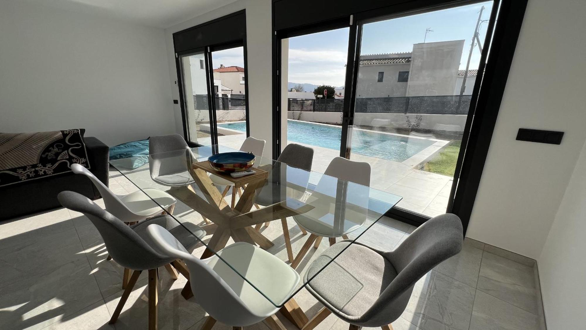 Villa Casa Moderna Roses Con Piscina Y Jardin Mas Bosca, Roses Palau-Saverdera Exterior foto